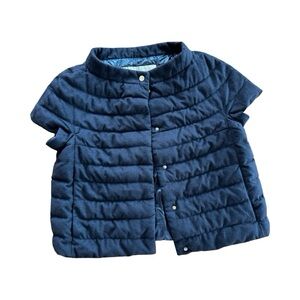 Herno Emilia Cape in soft black fabric